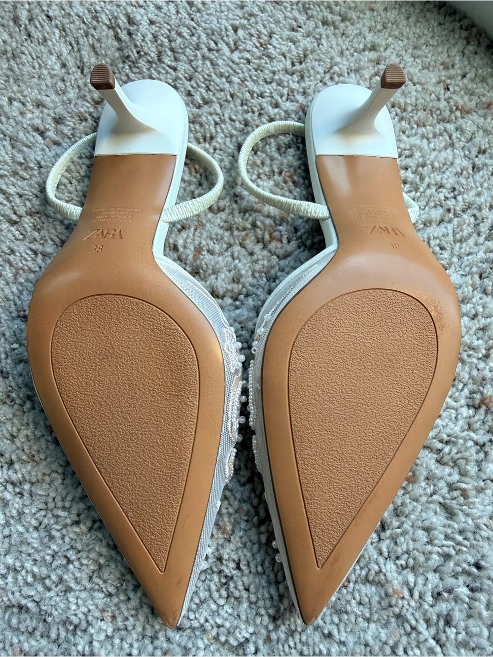 Zara Embroidered Mesh Slingbacks - Picture 4 of 4